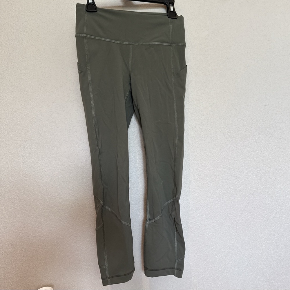 Olive Green Lululemon Capri Leggings